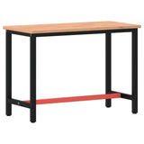 Vidaxx arbejdsbord 115x55x81,5 cm massiv bøgetræ og metal