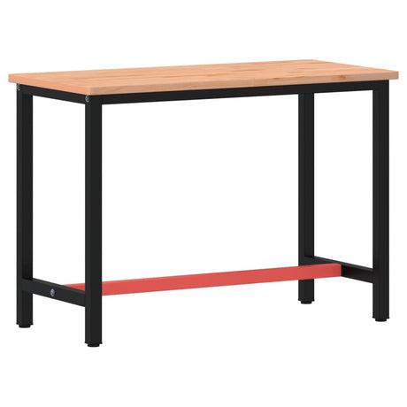 Vidaxx arbejdsbord 115x55x81,5 cm massiv bøgetræ og metal