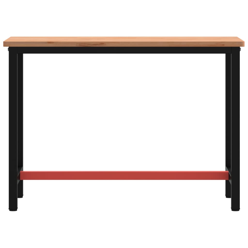 Vidaxx arbejdsbord 115x55x81,5 cm massiv bøgetræ og metal