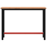 Vidaxx arbejdsbord 115x55x81,5 cm massiv bøgetræ og metal