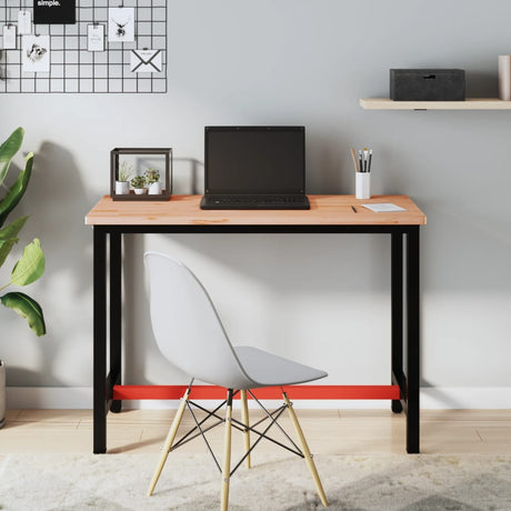Vidaxx arbejdsbord 115x55x81,5 cm massiv bøgetræ og metal