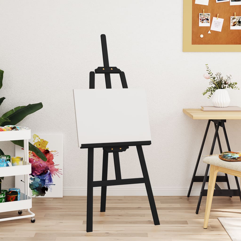 Vidaxx staffeli 53,5x95x127 cm massiv fyrretræ sort
