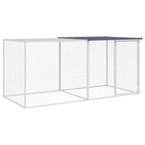 Vidaxl Chicken Coop med tag 203x98x90 cm galvaniseret stål antracit
