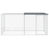 Vidaxl Chicken Coop med tag 203x98x90 cm galvaniseret stål antracit