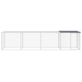 Vidaxl Chicken Coop med tag 403x98x90 cm galvaniseret stål antracit