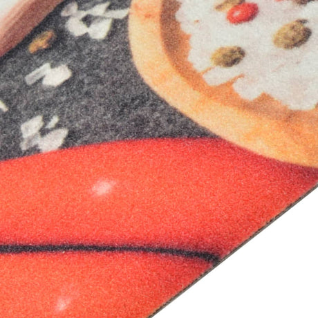 Vidaxx Kitchen Mat vaskbar grøntsagsprint 60x180 cm fløjl