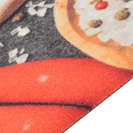 Vidaxx Kitchen Mat vaskbar grøntsagsprint 60x300 cm fløjl