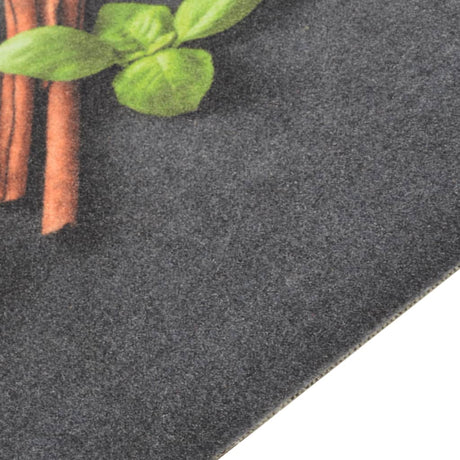 Vidaxx Kitchen Mat vaskbar urteprint 60x180 cm fløjl