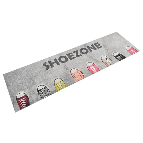 Vidaxx Kitchen Mat Washable Shoezone Print 45x150 cm Velvet