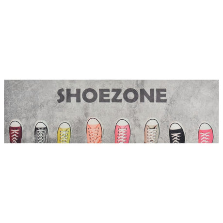 Vidaxx Kitchen Mat Washable Shoezone Print 60x180 cm Velvet