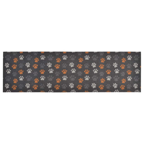 Vidaxx Kitchen Mat Washable Paw Print 60x180 cm Velvet
