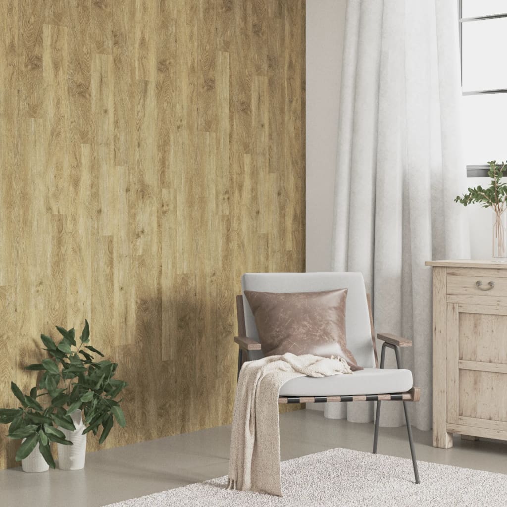 Vidaxl Wall Panels Wood Look 4,12 m² PVC Brown