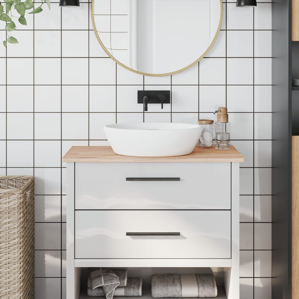 Vidaxx Washbasin Top 80x40x1,5 cm fast bøg træ