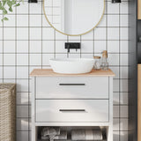 Vidaxx Washbasin Top 80x40x1,5 cm fast bøg træ