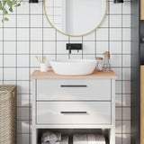 Vidaxx Washbasin Top 80x40x2,5 cm fast bøg træ