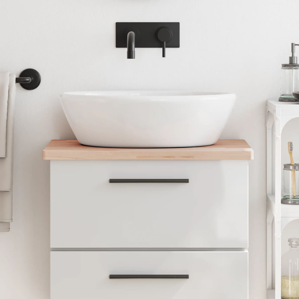 Vidaxx Washbasin Top 60x40x2,5 cm fast bøg træ