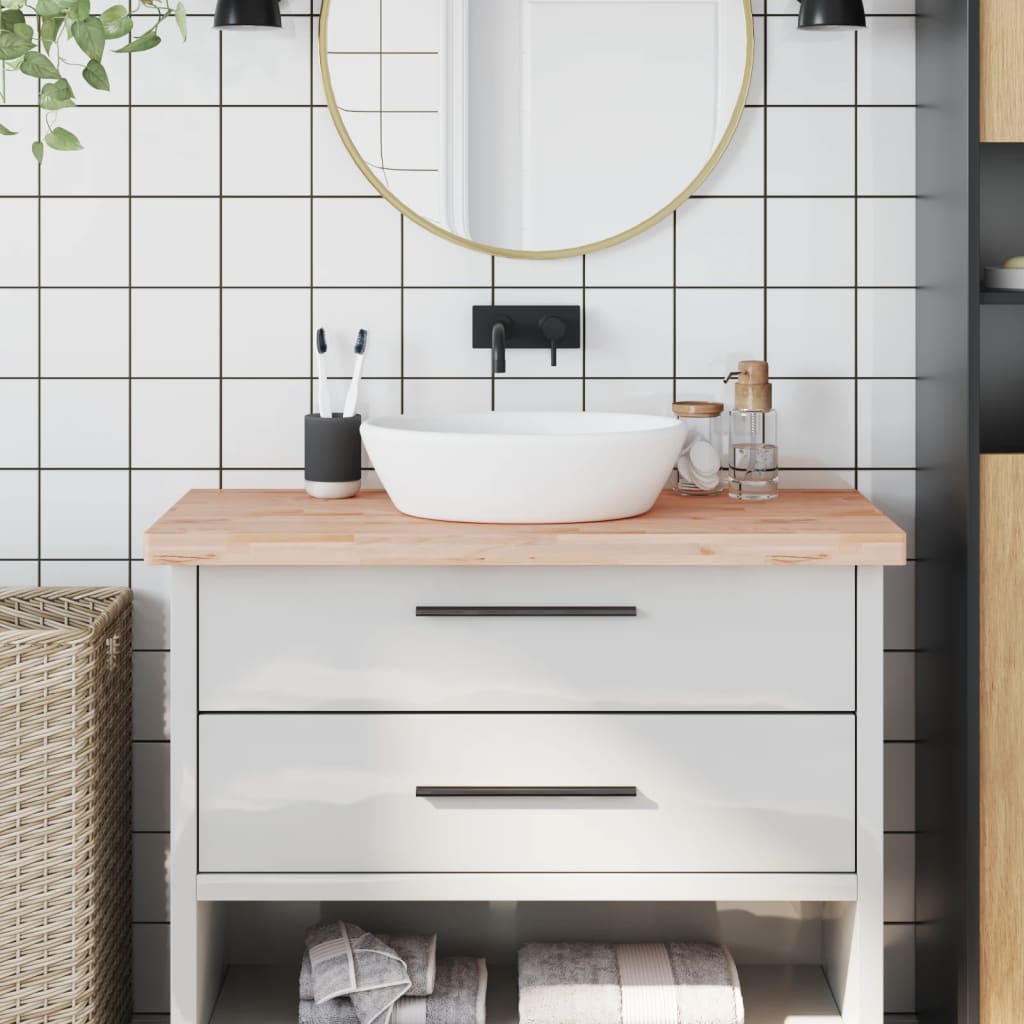 Vidaxx Washbasin Top 100x50x4 cm fast bøg træ
