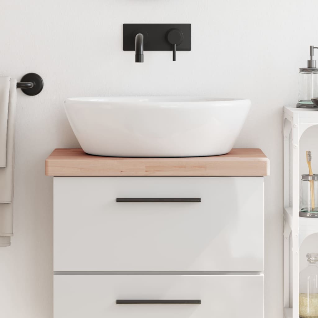 Vidaxx Washbasin Top 60x40x4 cm fast bøg træ