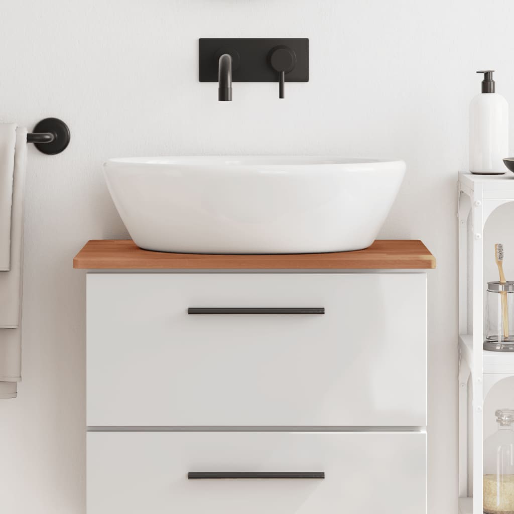 Vidaxx Washbasin Top 60x40x1,5 cm fast bøg træ