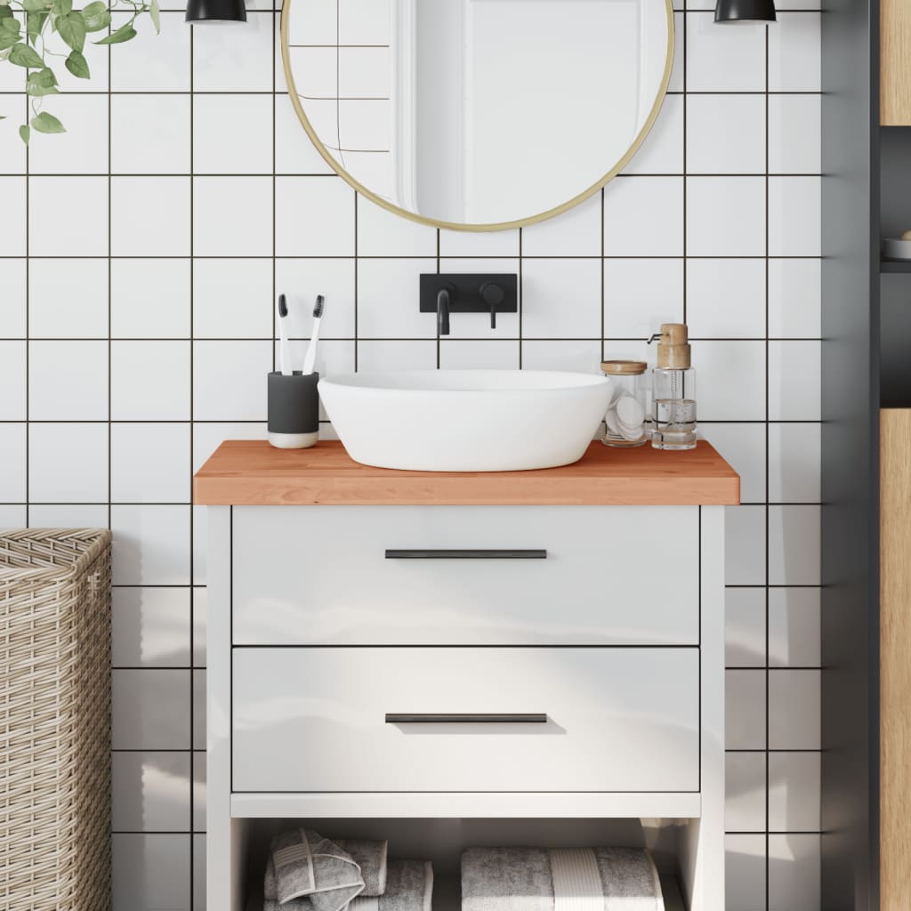 Vidaxx Washbasin Top 80x40x4 cm fast bøg træ