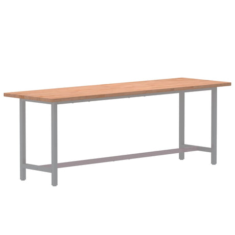 Vidaxl bureaublad 180x55x2,5 cm massief beukenhout