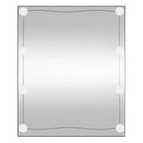 Vidaxx vægspejl med LED'er rektangulært 50x60 cm glas