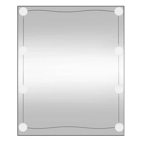 Vidaxx vægspejl med LED'er rektangulært 50x60 cm glas