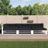 Vidaxl pallepuder 7 stk. Stof sort sort