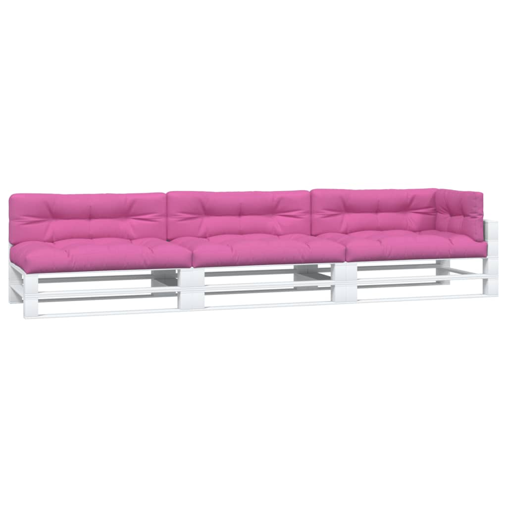 VidaXL pallehynder 7 stk stof pink