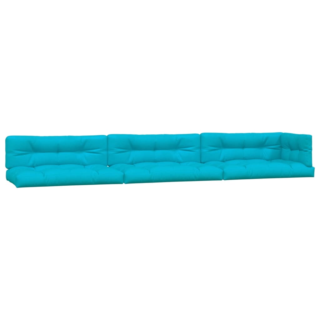 Vidaxl pallepuder 7 stk. Stof turkis