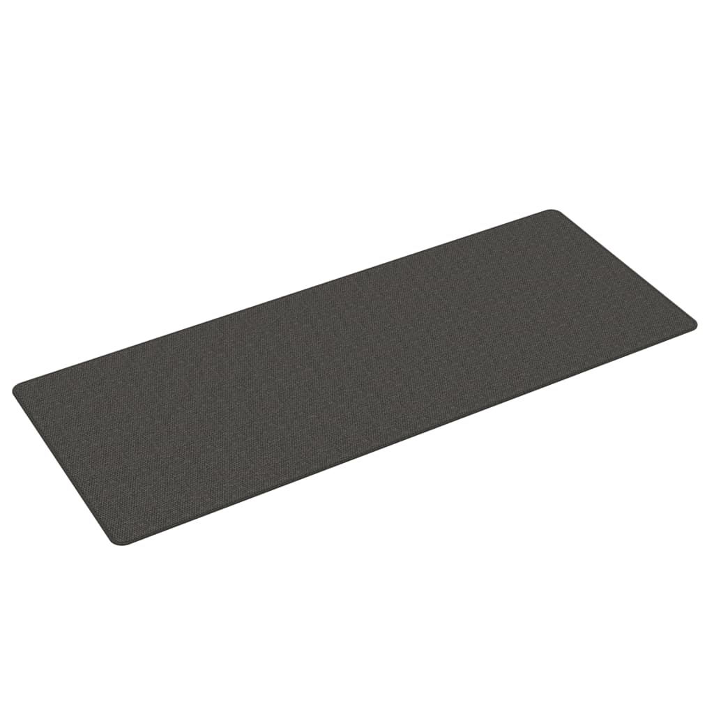 Vidaxx tæpperløber 80x200 cm Sisal Look Anthracite