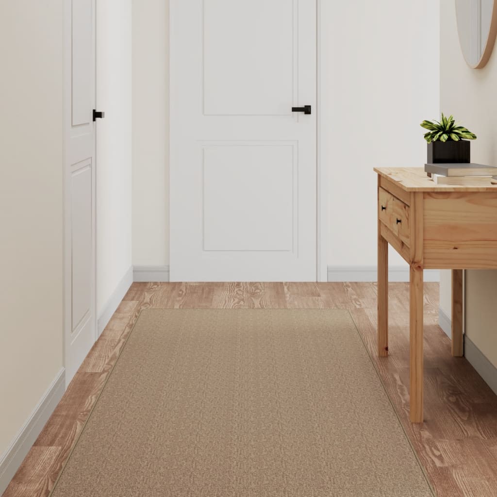 Vidaxx tæpperløber 80x200 cm sisal ser sandfarvet