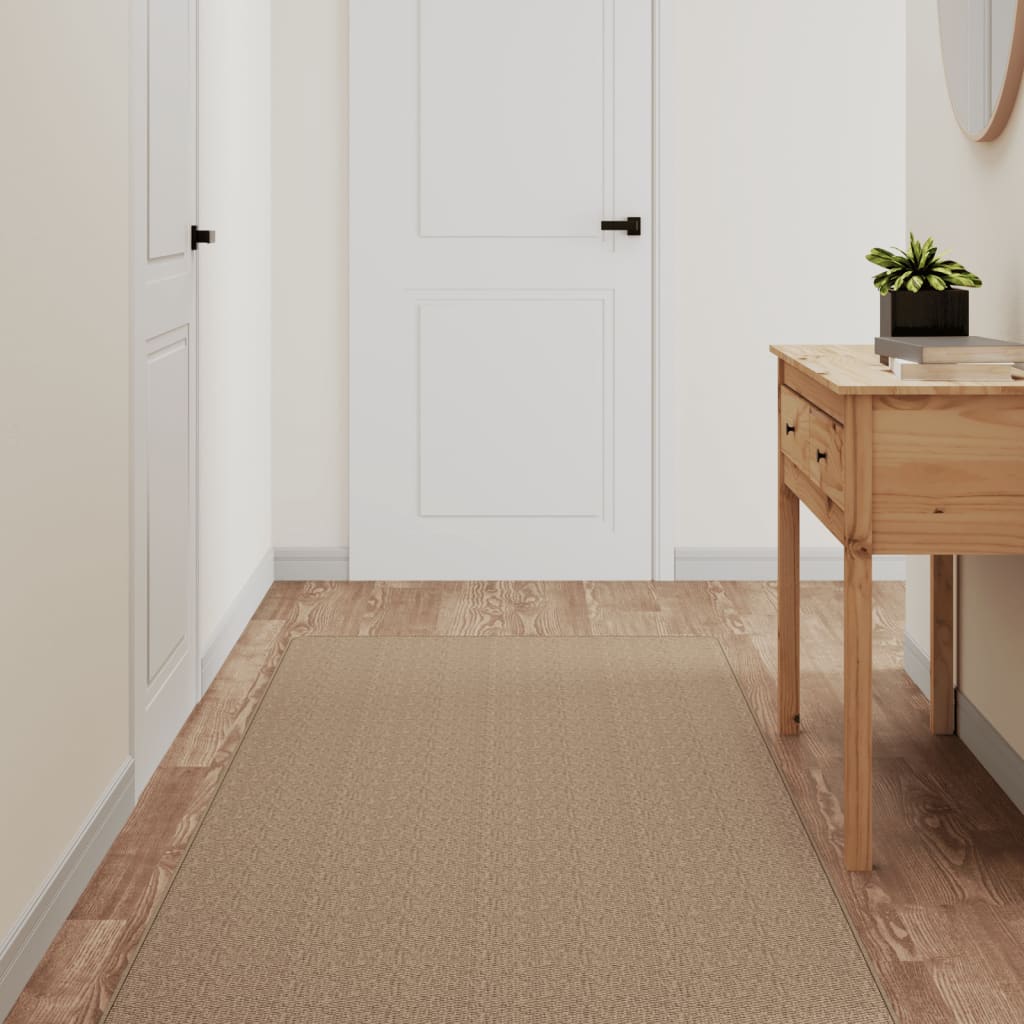 Vidaxx tæpperløber 80x250 cm sisal ser sandfarvet
