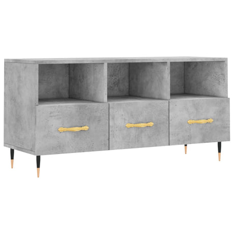 Vidaxl tv-meubel 102x36x50 cm bewerkt hout betongrijs