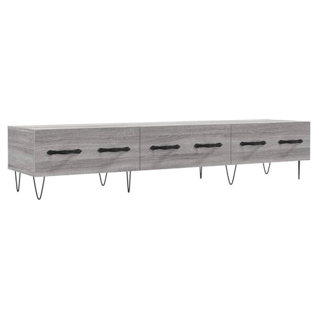 Vidaxl tv-meubel 150x36x30 cm bewerkt hout grijs sonoma eikenkleurig