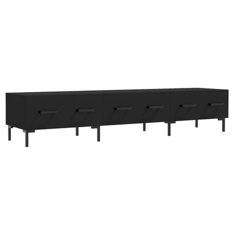 Vidaxl tv-meubel 150x36x30 cm bewerkt hout zwart