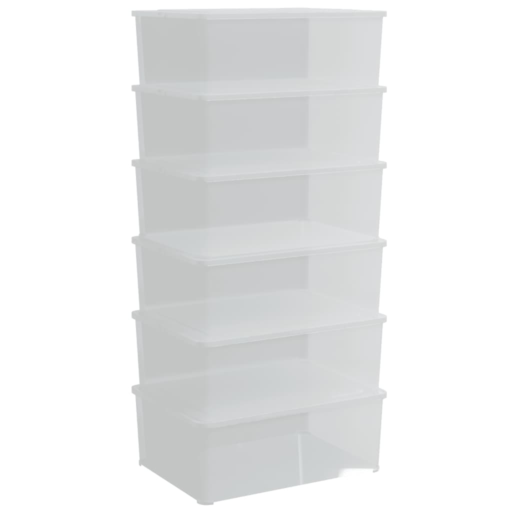 Vidaxl opbevaringsbokse 6 s stable 10 l plast