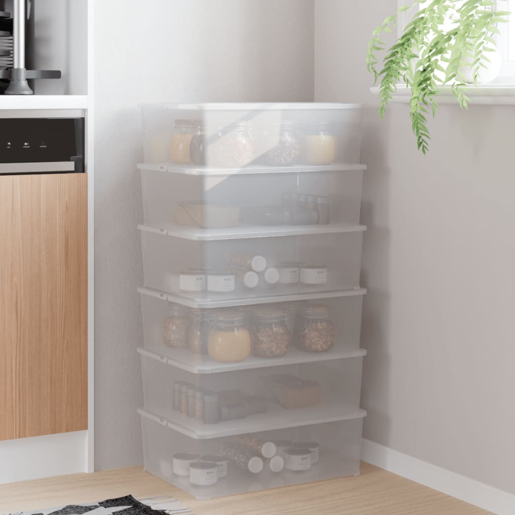 Vidaxl opbevaringsbokse 6 s stable 10 l plast