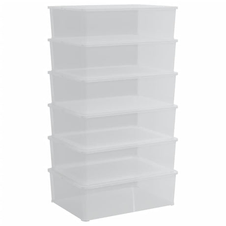 Vidaxx opbevaringsbokse 6 stk stabelbare 25 l plast