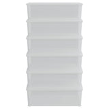 Vidaxx opbevaringsbokse 6 stk stabelbare 25 l plast