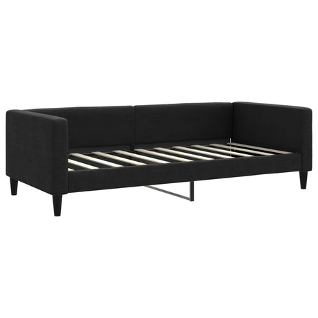 Vidaxl slaapbank 90x190 cm stof zwart