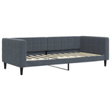Vidaxl slaapbank 90x200 cm fluweel donkergrijs