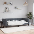 Vidaxl slaapbank 90x200 cm fluweel donkergrijs