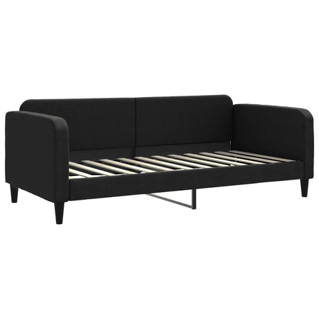 Vidaxl slaapbank 90x200 cm stof zwart
