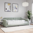 Vidaxl slaapbank 100x200 cm fluweel lichtgrijs