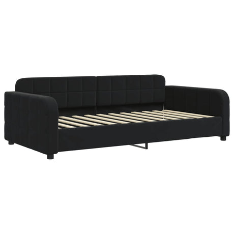 Vidaxl slaapbank 100x200 cm fluweel zwart