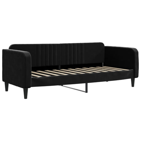 Vidaxl slaapbank 80x200 cm fluweel zwart