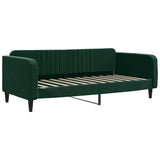 Vidaxl slaapbank 90x200 cm fluweel donkergroen