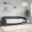 Vidaxl slaapbank 100x200 cm fluweel donkergrijs