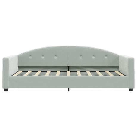 Vidaxl slaapbank 80x200 cm fluweel lichtgrijs